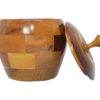 Artesanal Wooden Sugar Container with Lid – Clear Smooth