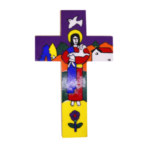 Small Painted Wooden Cross