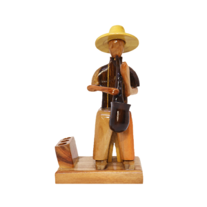 Small Musician Figurine with Pencil Holder - Flute Motif