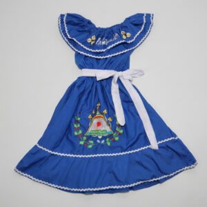 El Salvador's Traditional Children's Dress with Handcrafted Embroidery