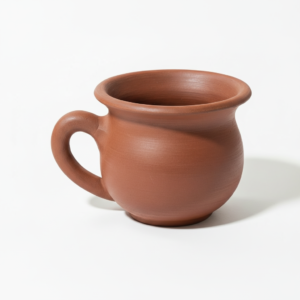 Handcrafted Natural Red Clay Mug - Standard Capacity (250 ml)