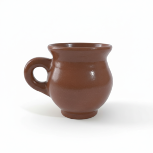 Handcrafted Glazed Red Clay Mug - Standard Capacity (250 ml)